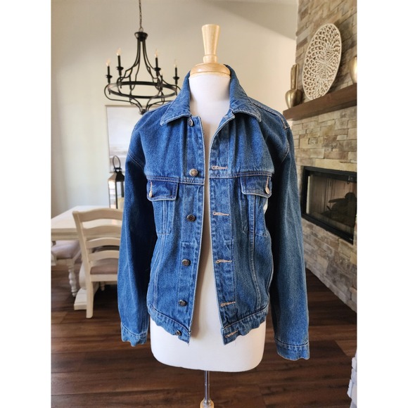 Wrangler Hero Denim Jean Jacket,  vintage, Cotton, Women's Small Oversized - Picture 1 of 9